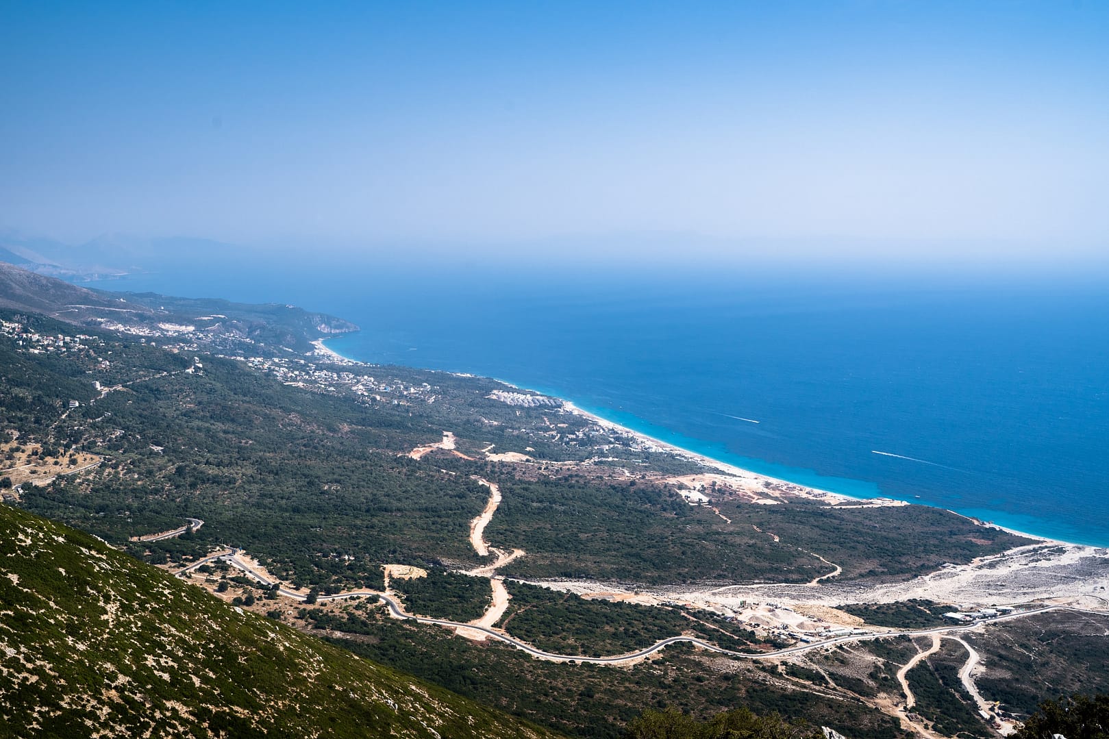 col llogara Albanie vue riviera route