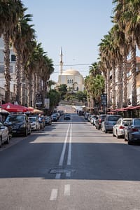 durres mosquée rue principale palmiers